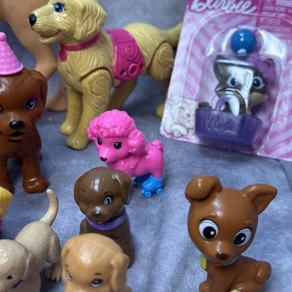 Huge Lot Of Barbie Chelsea 30 Pets Dogs Cats Pony & House Accessories Brushes